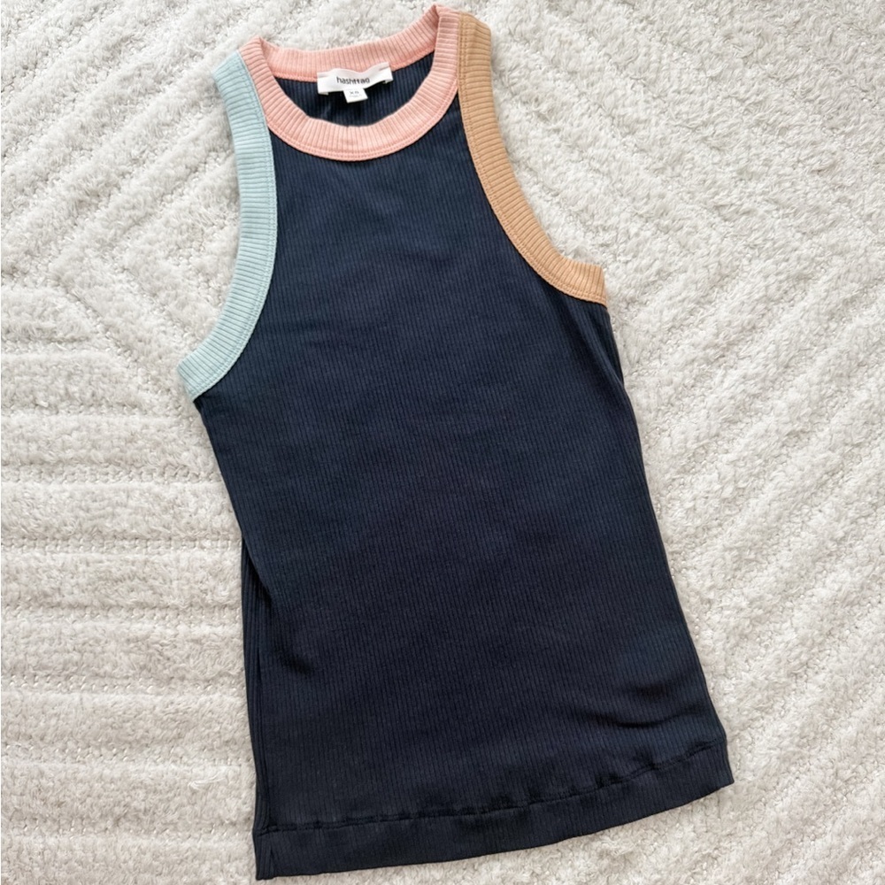 Women’s High-Neck Color Block Tank Size XS - Picture 2 of 4